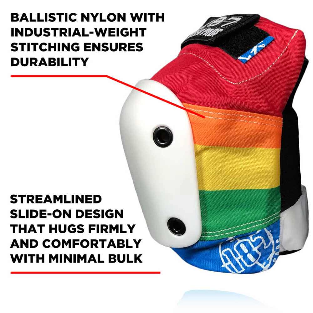 187-Killer-Pads-Slim-Knee-Pad-Guard-Rainbow-Features-1