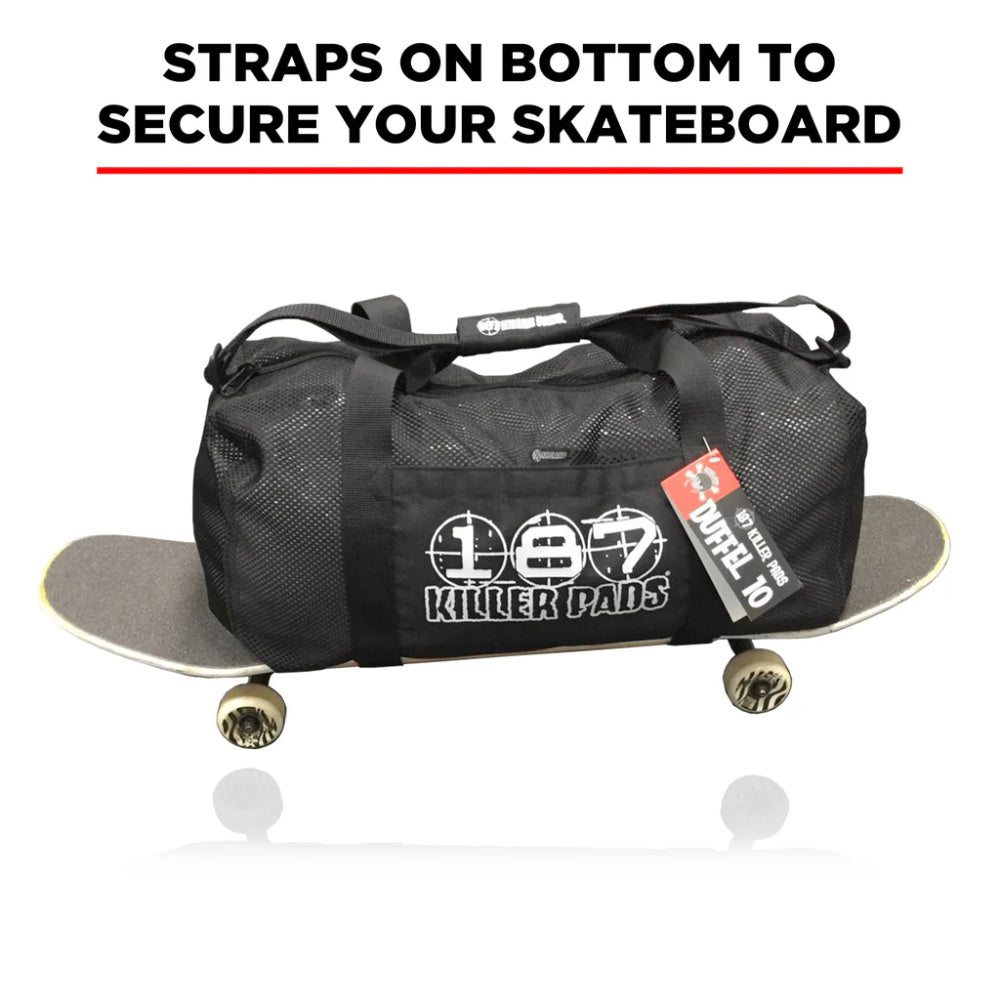 187-Skateboard-Duffel-Bag-Attached-To-Baord-Description