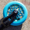Core-Hex-Hollow-Stunt-Scooter-Wheel-110mm-Blue-In-Fork