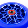 Core-Hex-Hollow-Stunt-Scooter-Wheel-110mm-Navy-Blue-Spokes-Close-Up