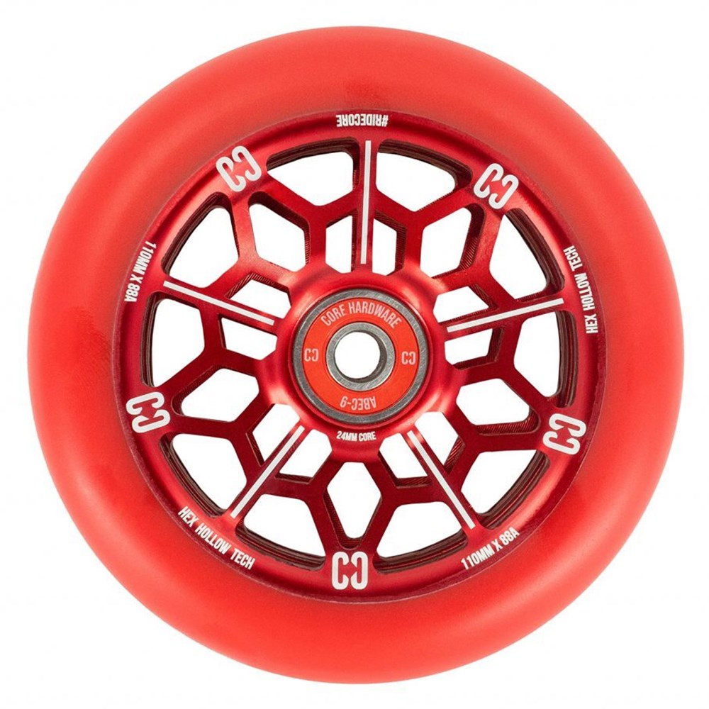 Core-Hex-Hollow-Stunt-Scooter-Wheel-110mm-Red