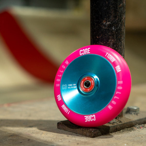 Core-Hollow-Stunt-Scooter-Wheel-V2-110mm-Pink-Blue-Skate-Park