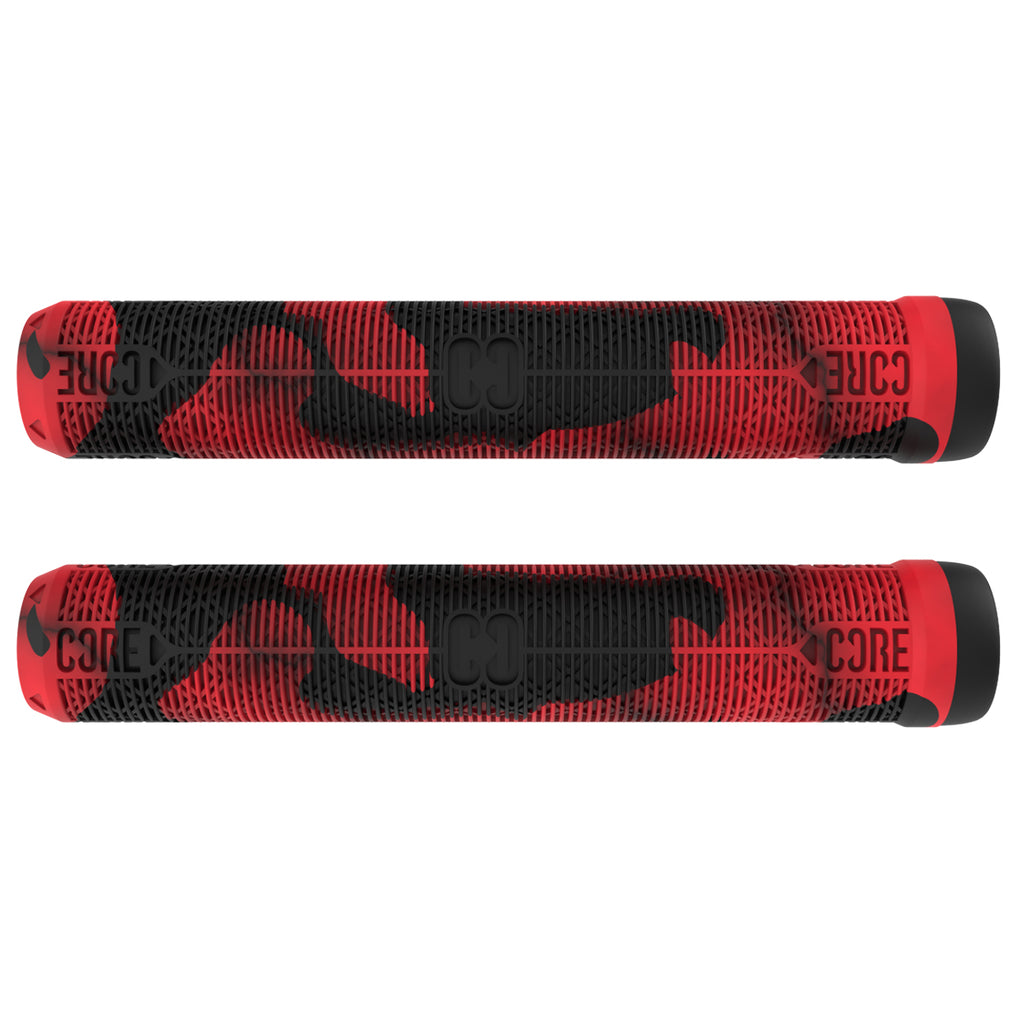 Core-Skinny-Boy-Scooter-Handgrips-Soft-170mm-Lava-Red-Black-Pair-Horizontal