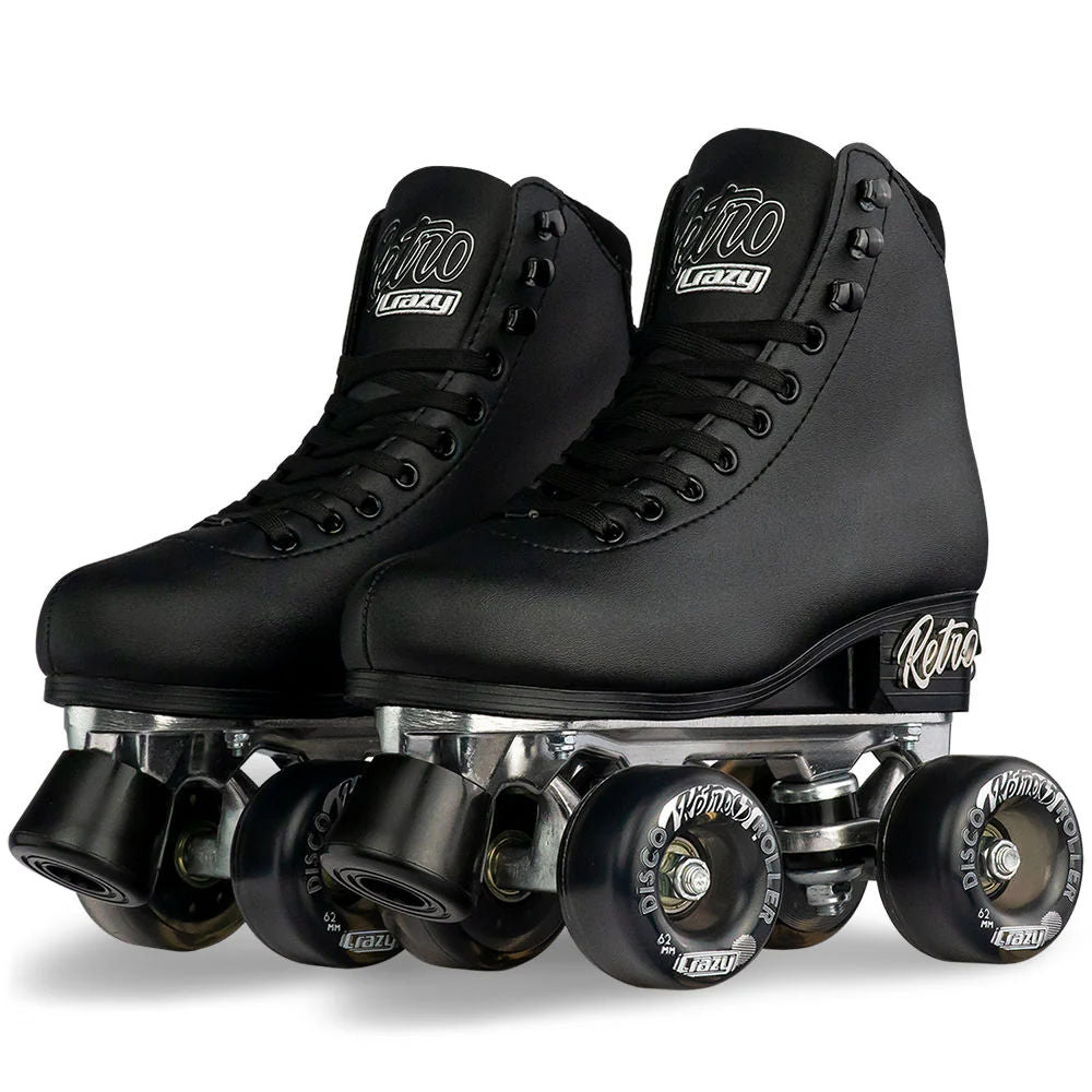 Crazy-Retro-Roller-Adjustable-Skate-Black-Pair