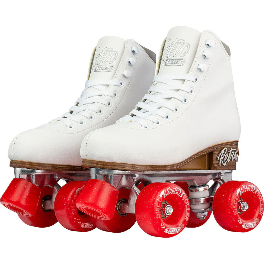 Crazy-Retro-Roller-Adjustable-Skate-White-Pair