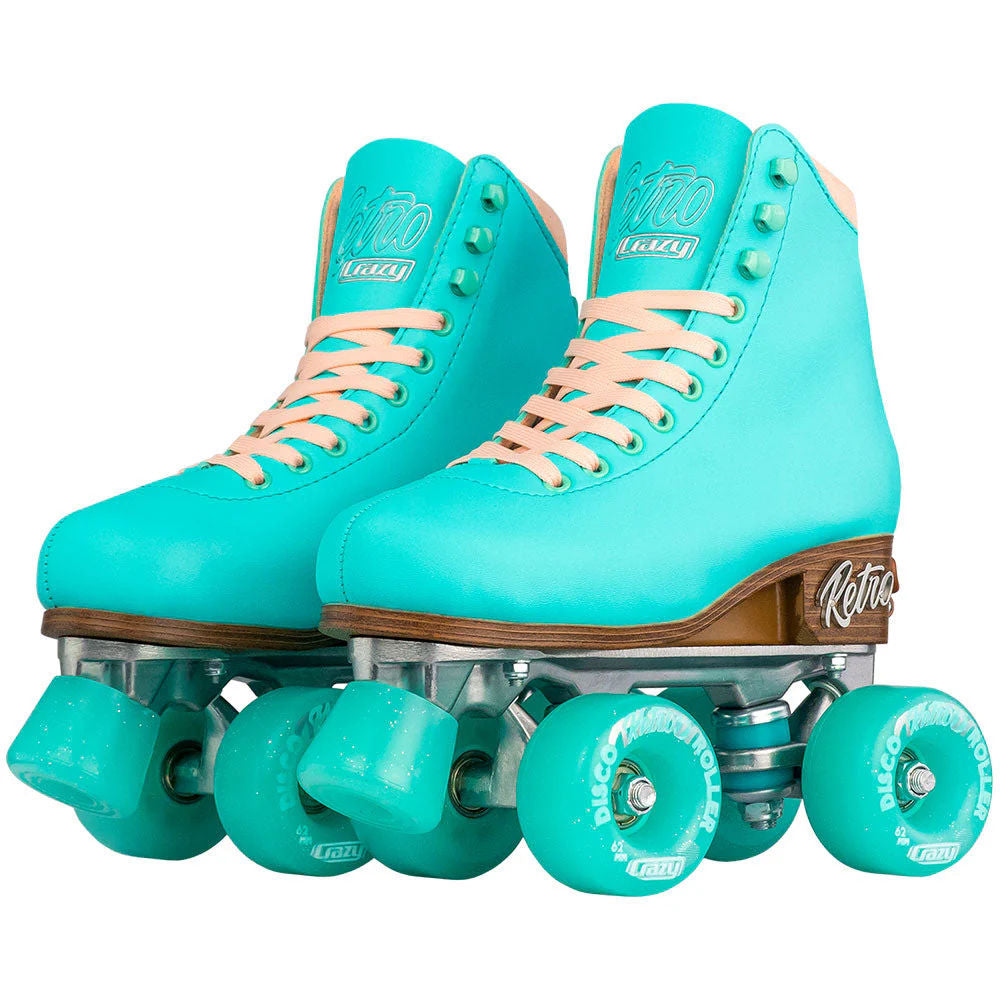 Crazy-Retro-Roller-Adjustable-Skate-Teal-Pair