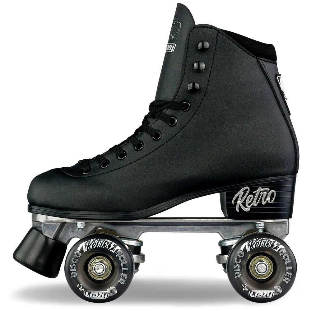 Crazy-Retro-Roller-Skate-Black-Side