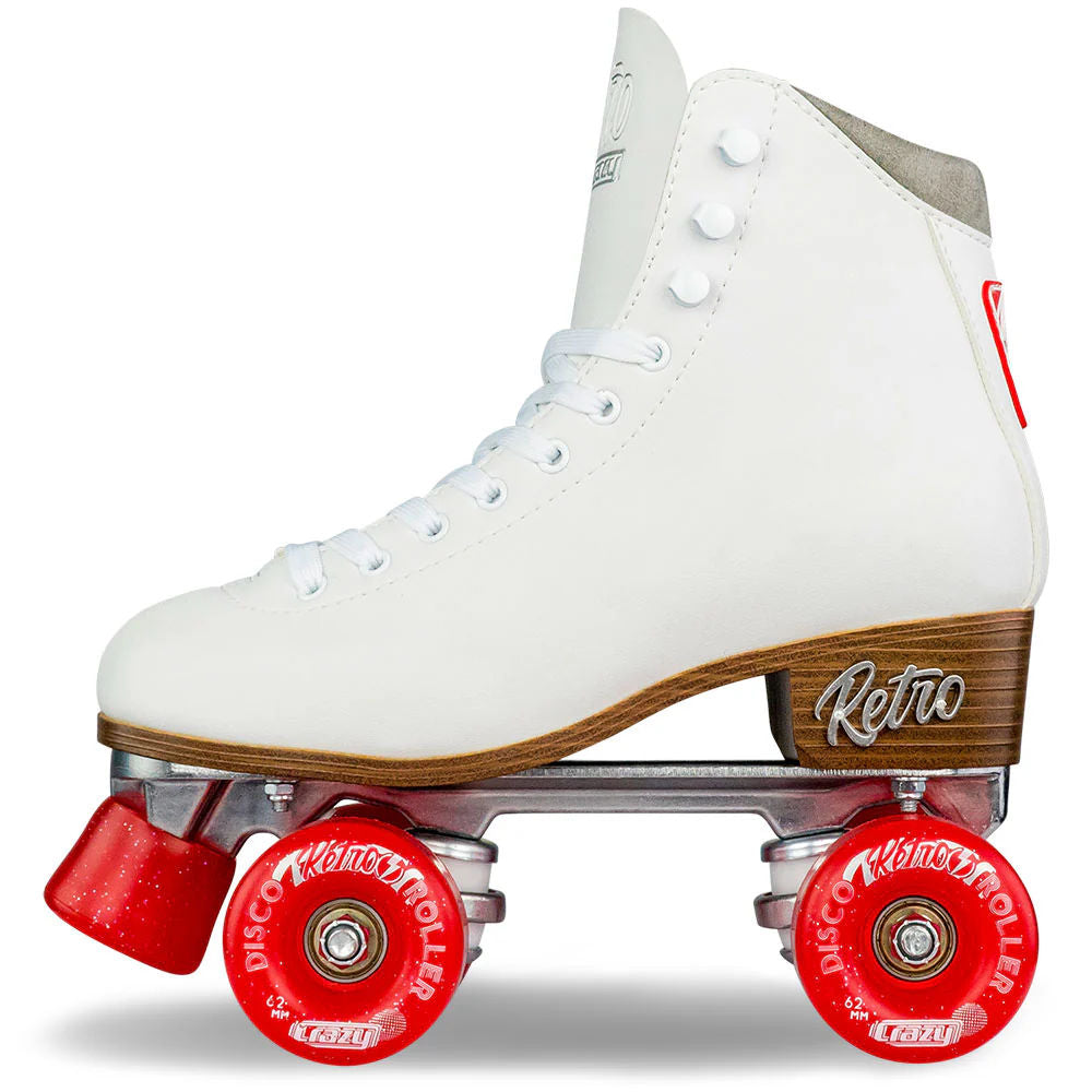 Crazy-Retro-Roller-Skate-White-Side