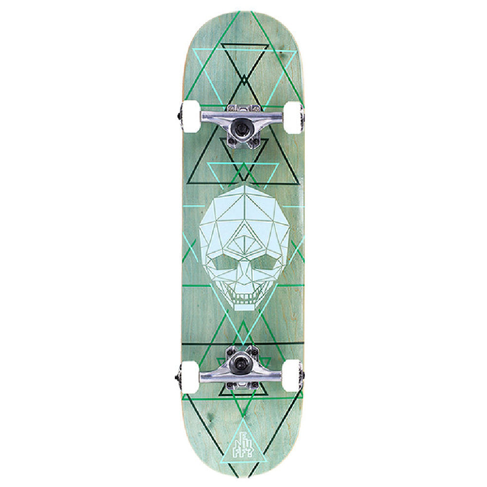 Enuff-Geo-Skull-Skateboard-Complete-Green