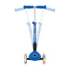 GLOBBER-Junior-Foldable-Lights-3-Wheel-Scooter-Blue-Sideways-View