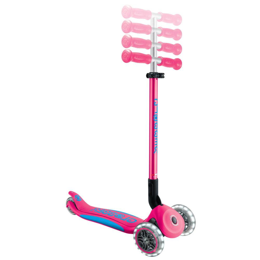 Globber-Primo-Foldable-Plus-Lights-Fuchsia-Bar