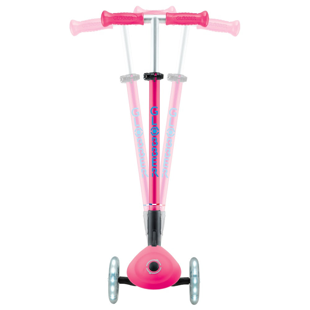 Globber-Primo-Foldable-Plus-Lights-Fuchsia-Lean
