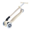 Globber-Ecologic-3-Wheel-Primo-Foldable-Lights-Anodised-Scooter-Coconut-Folded-Angle
