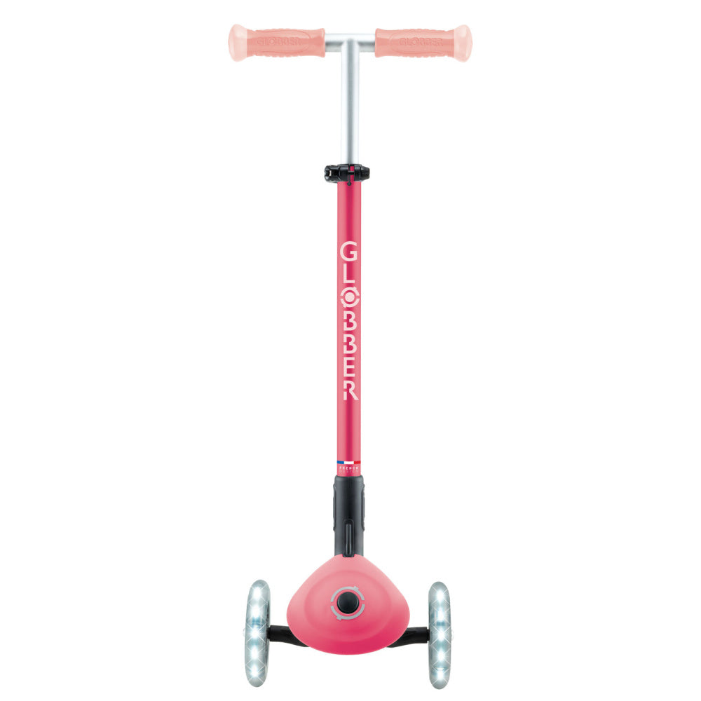 Globber-Elite-Glow-Lights-Pink-Front-View