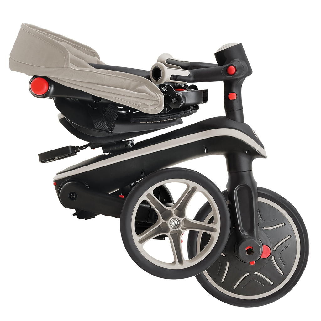 Globber-Explorer-Trike-4in1-Foldable-Taupe-folded