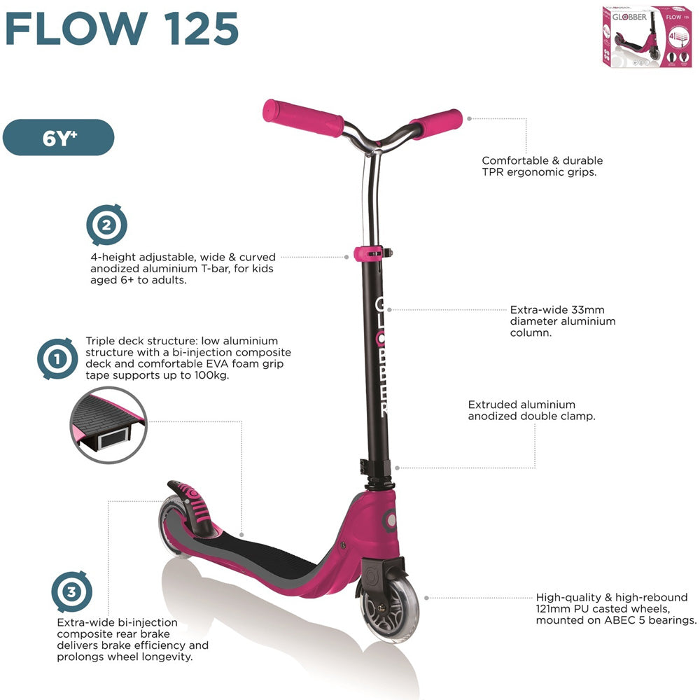 Globber-Flow-125-Kick-Scooter-Info