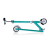 Globber-Flow-Element-Lights-Jade-Scooter-Folded