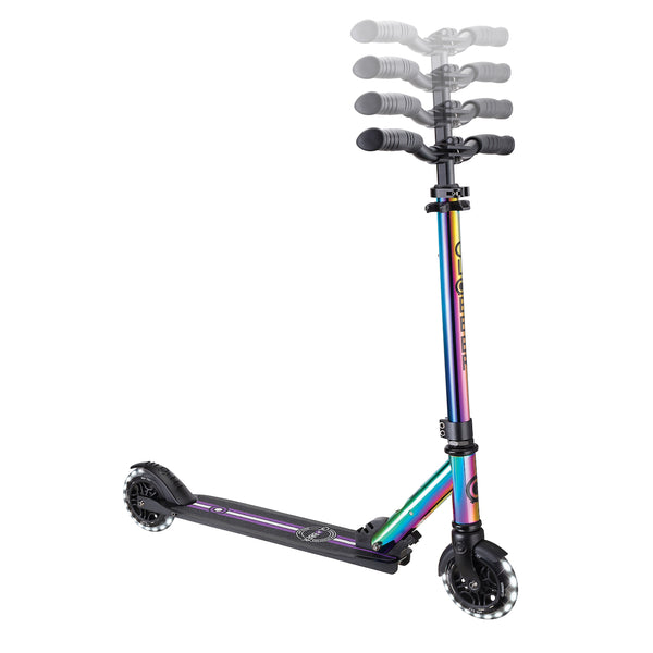 Globber-Flow-Elements-Lights-Neochrome-Kids-Scooter-Bars