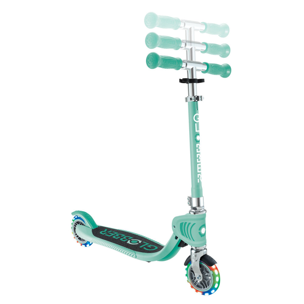Globber-Flow-Fold-JNR-Lights-Mint-Showing-handlebar-Height