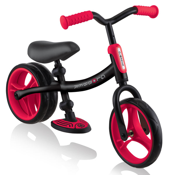 Globber-Go-Bike-Duo-Balance-Bike-Red-Dual-Rear-Wheel