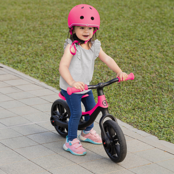 Globber-Go-Bike-Elite-Balance-Bike-Fuchsia-Pink-Child-Riding