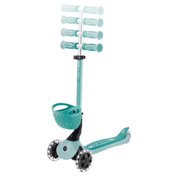 Globber-Go-Up-Baby-Lights-360-Mint-Scooter-Bar-Height-Adjust