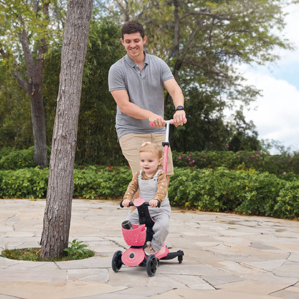 Globber-Go-Up-Baby-Lights-360-Pink-Ride-On-In-Use