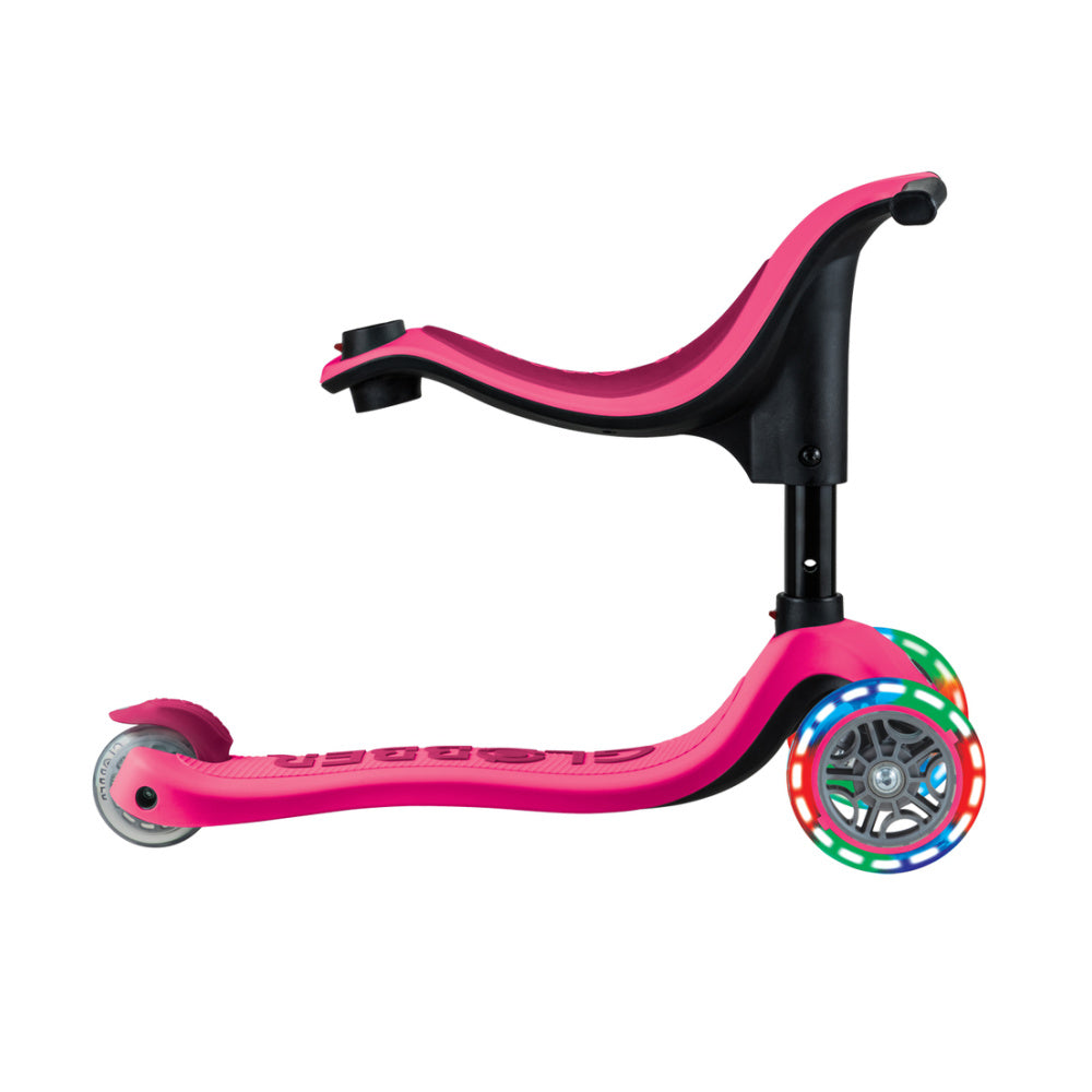 Globber-Go-Up-Sporty-Lights-V2-Seat-Only-Pink