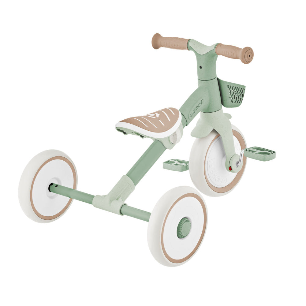 Globber-Learning-Trike-2in1-PLUS-Ecologic-Pistachio-Rear-Angle-Wide