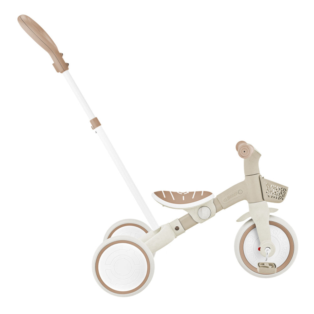 Globber-Learning-Trike-3in1-PLUS-Ecologic-Coconut-With-Handle-Side-View