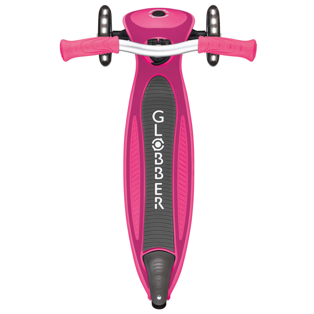 Globber-Master-Lights-Scooter-Pink-Top-view