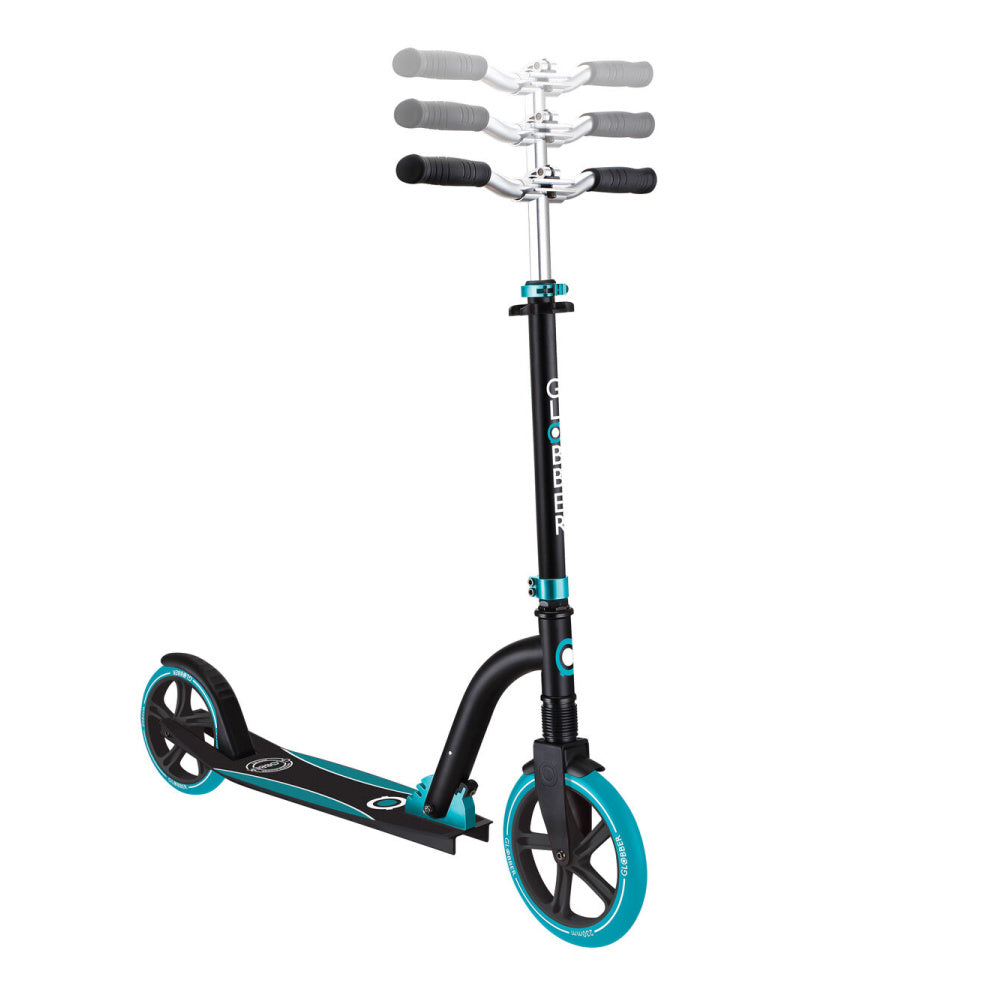 Globber-NL-230-205-Duo-Black_Teal-Handlebar-Height-Adjust
