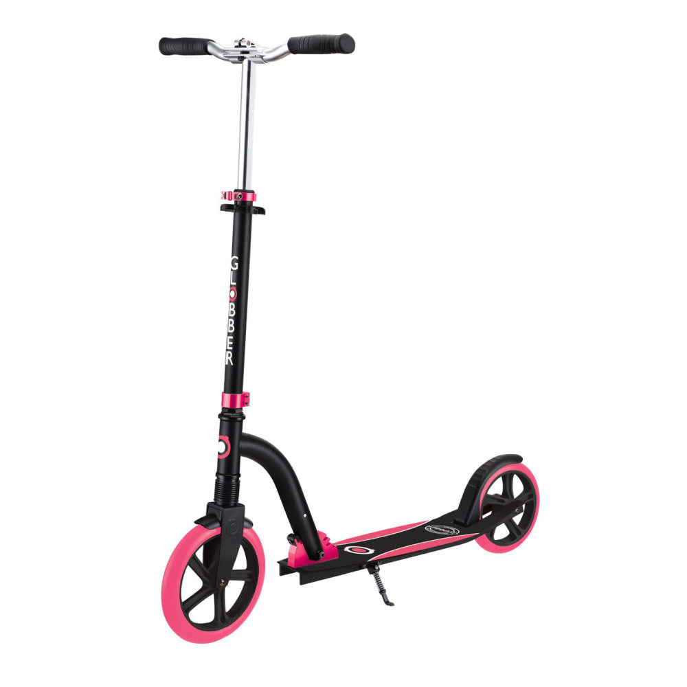 Globber-NL-230-205-Duo-Pink_Black-Left-Front-Side-Supported