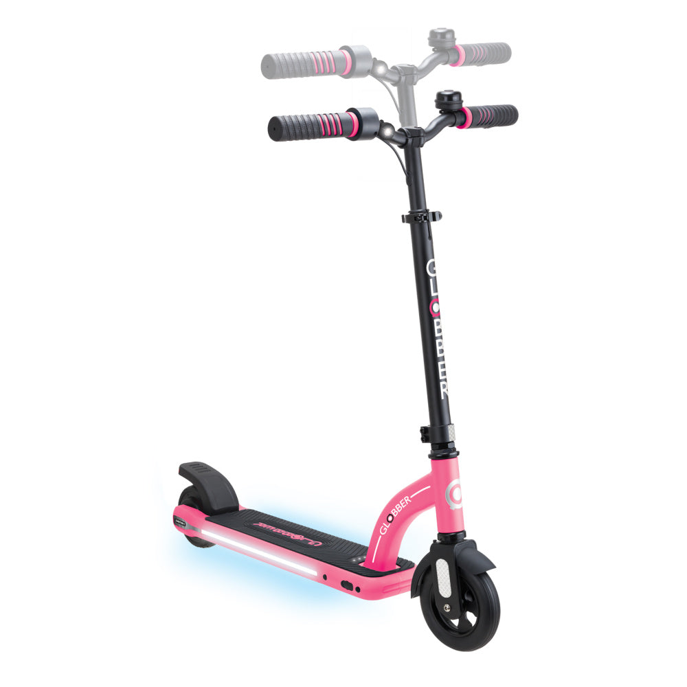 Globber-ONE-E-Motion-11-Electric-Scooter-Pink-Height-Adjust