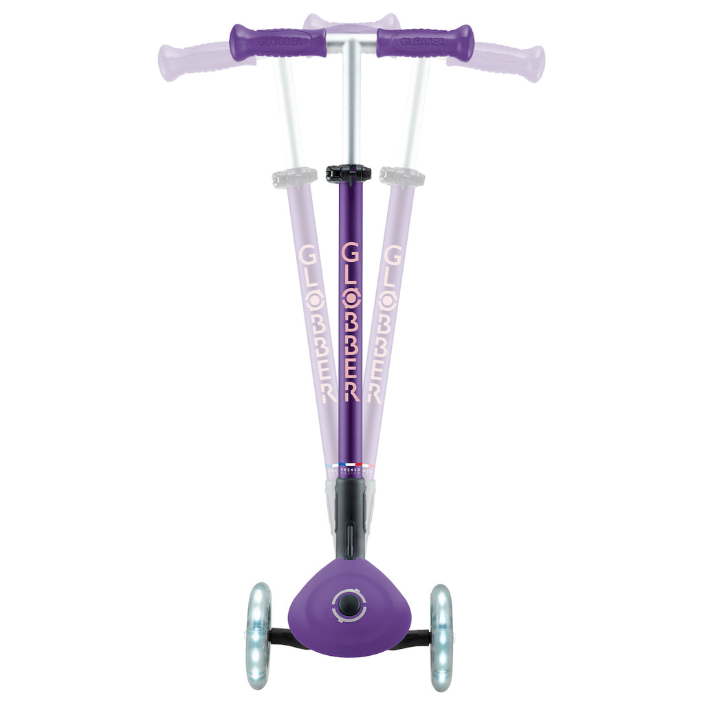 Globber-Primo-Foldable-Plus-Lights-Purple-Pastel-Pink-Lean