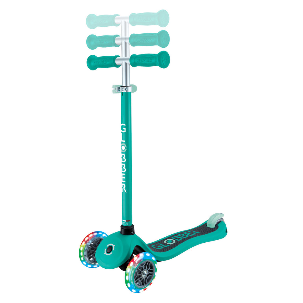 Globber-Primo-Lights-V2-Toddler-Scooter-Emerald-Bar