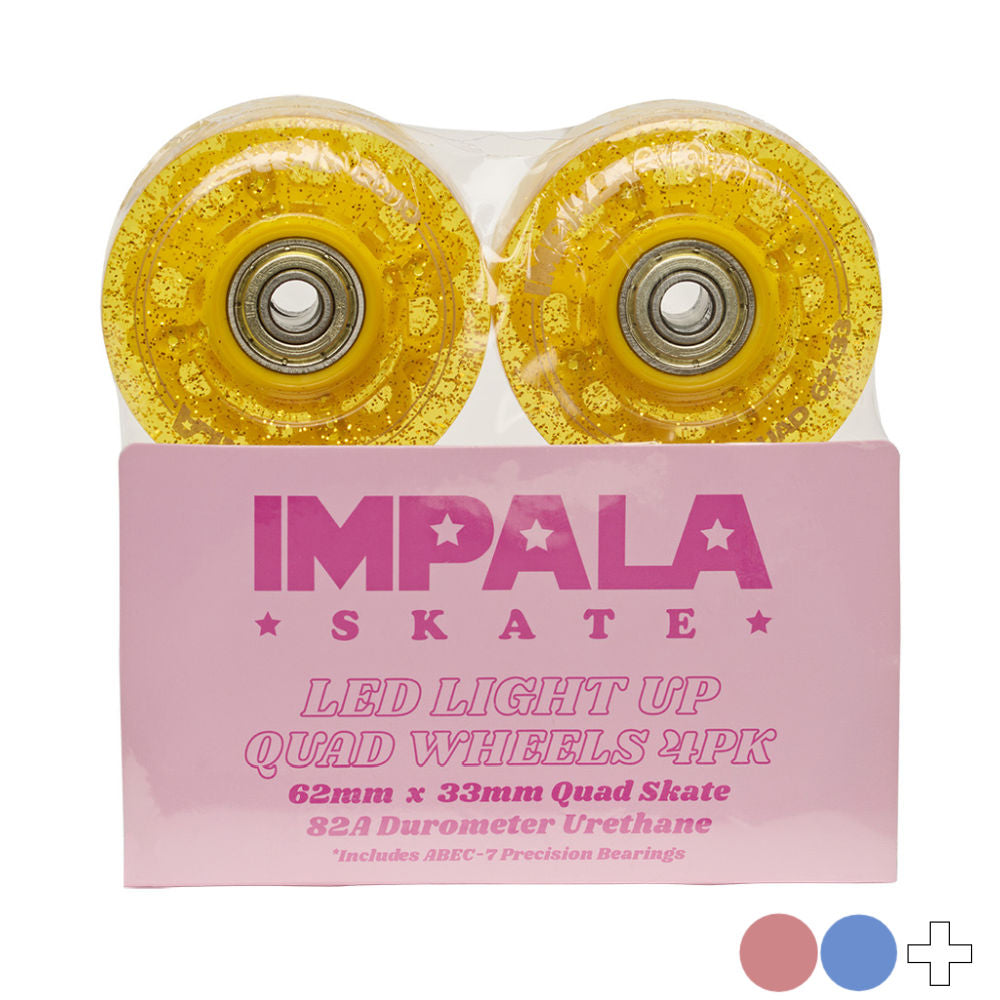 Impala 62mm Light Up LED Quad Wheels - 4 pack | OZeSkates