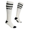 Impala-Rollerskate-High-Socks-2-Pack-Black-White-Stripe-Worn