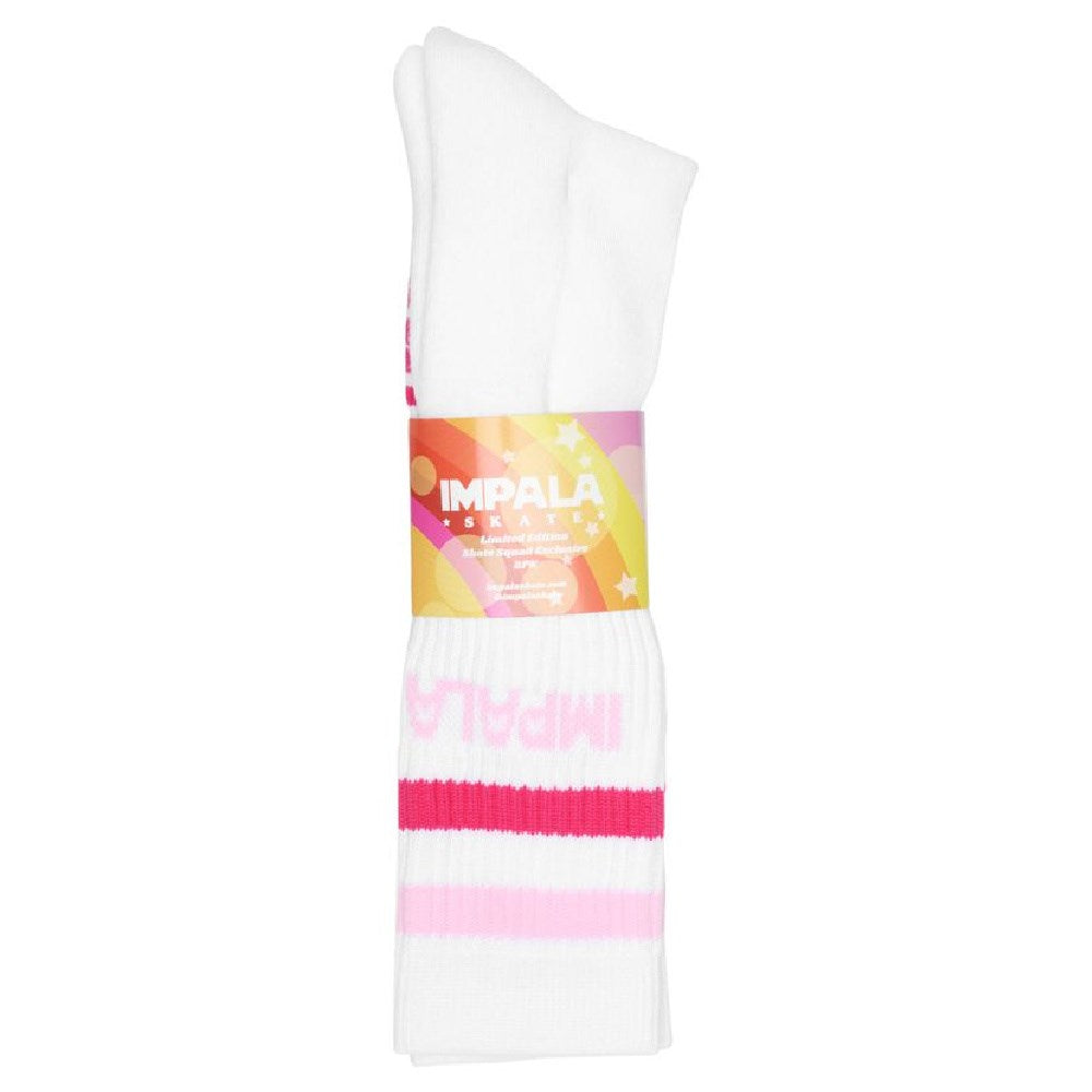 Impala-Rollerskate-High-Socks-2-Pack-Pastel-Stripe-Packaging