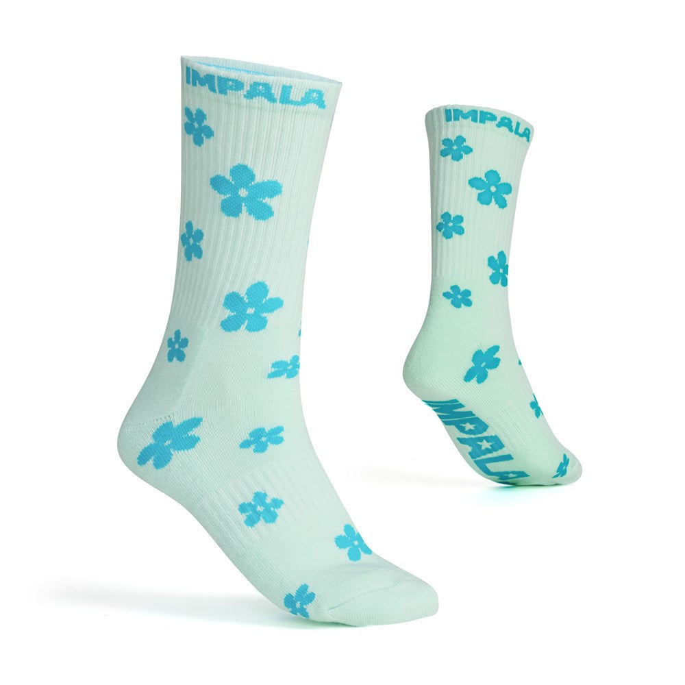 Impala-Skate-Socks-Ditsy-Blue-Flower