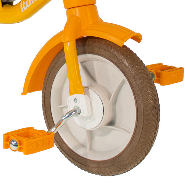 Italtrike-10inch-Passenger-Trike-Road-Work-Orange-Front-Wheel