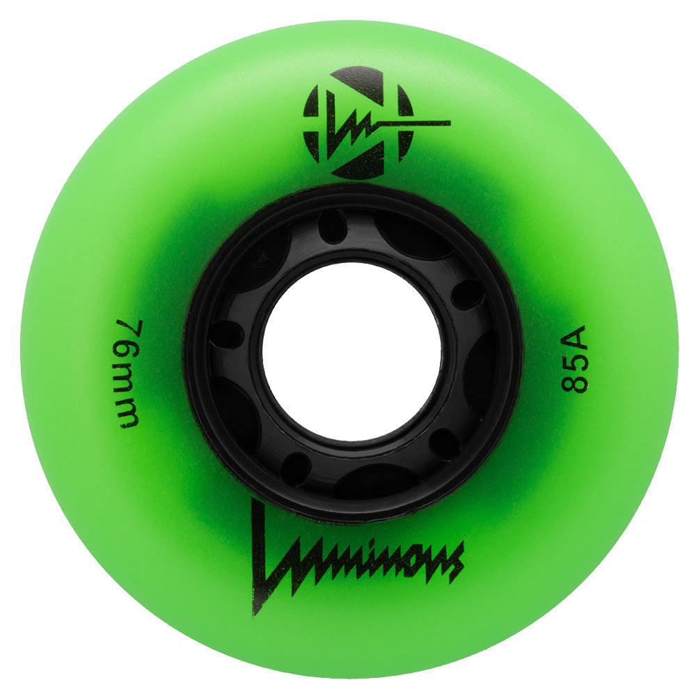 Luminous-76mm-glow-wheels-green-85a