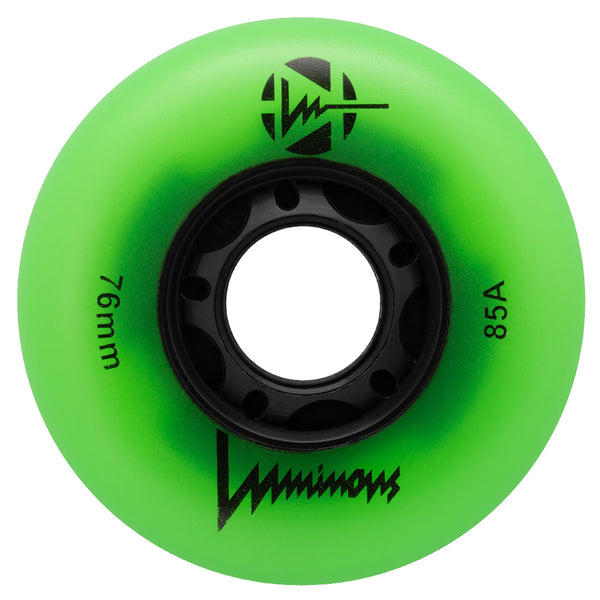 Luminous-76mm-glow-wheels-green-85a