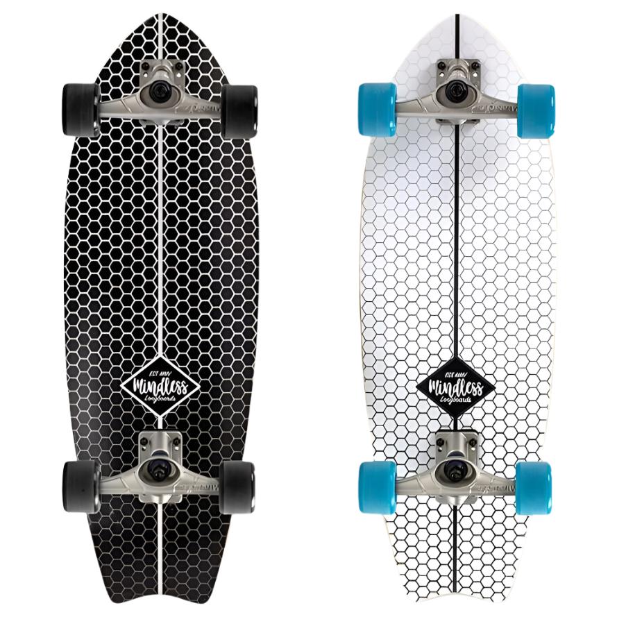 MINDLESS-Surf-Skate-Fish-Tail-Skateboard-Complete-Colour-Options