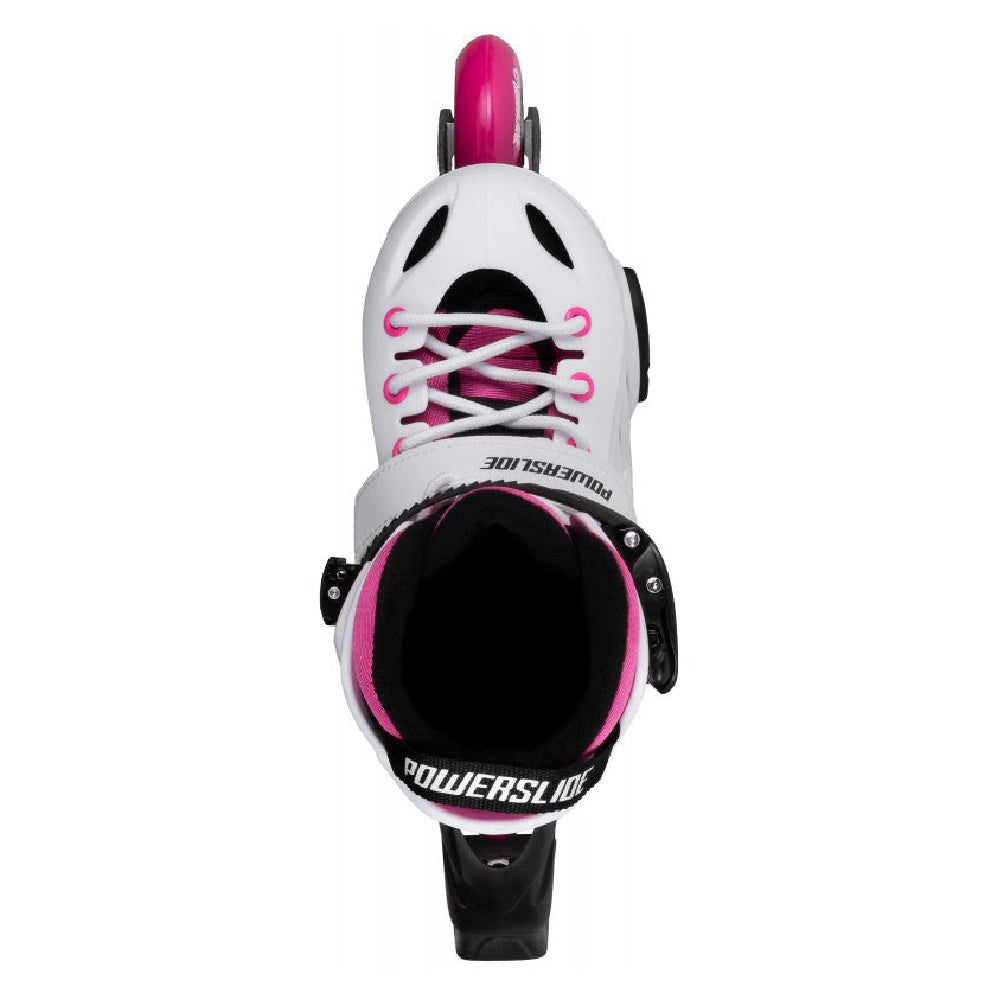 Powerslide-Khan-Adjustable-Inline-Skates-Pink-Top-View