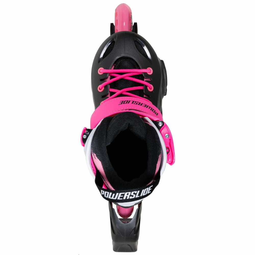 Powerslide-Khan-SQD-Adjustable-Inline-Skates-Pink-Top-View