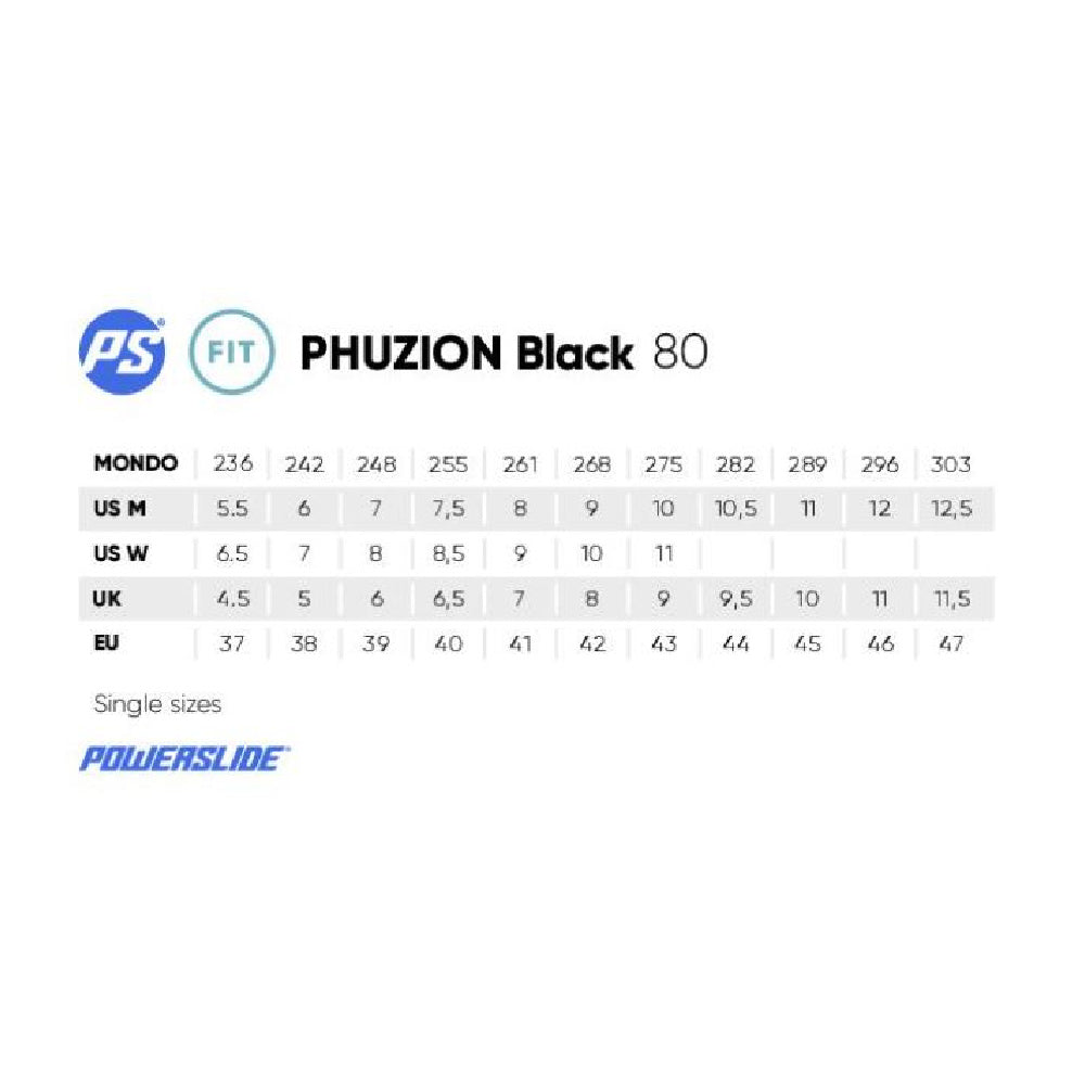 Powerslide-Phuzion-Radon-Inline-Skates-Black-Size-Chart