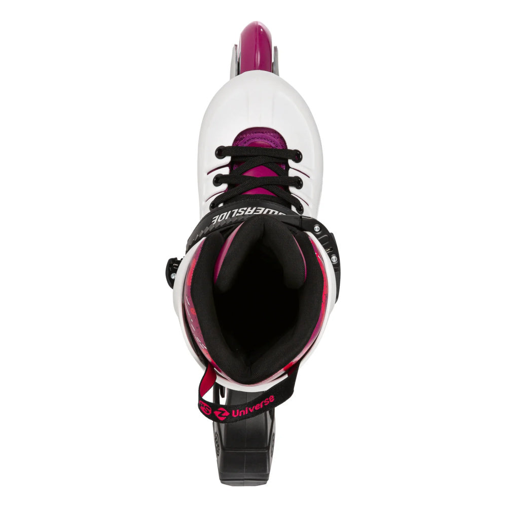 Powerslide-Phuzion-Universe-Adjustable-4-Wheel-Inline-Skate-Pink-Top-View