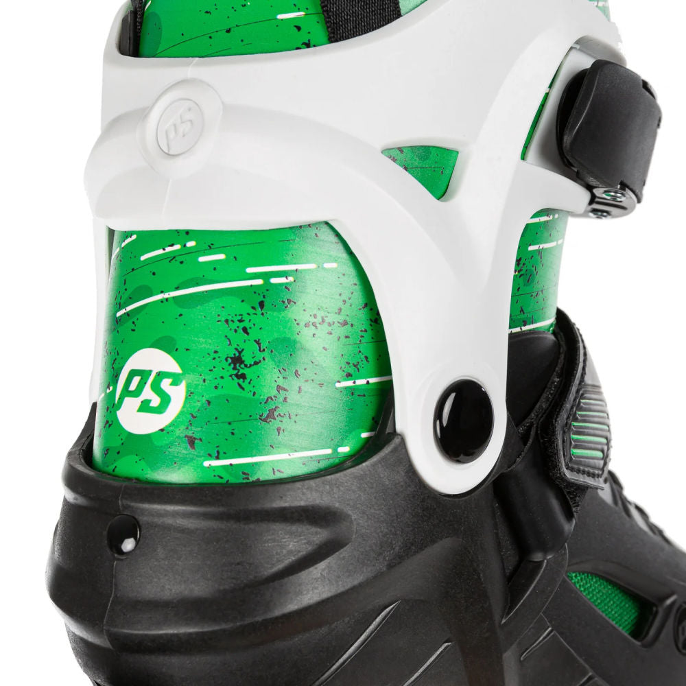 Powerslide-Phuzion-Universe-Adjustable-Inline-Skate-Green-Close-Up-Rear