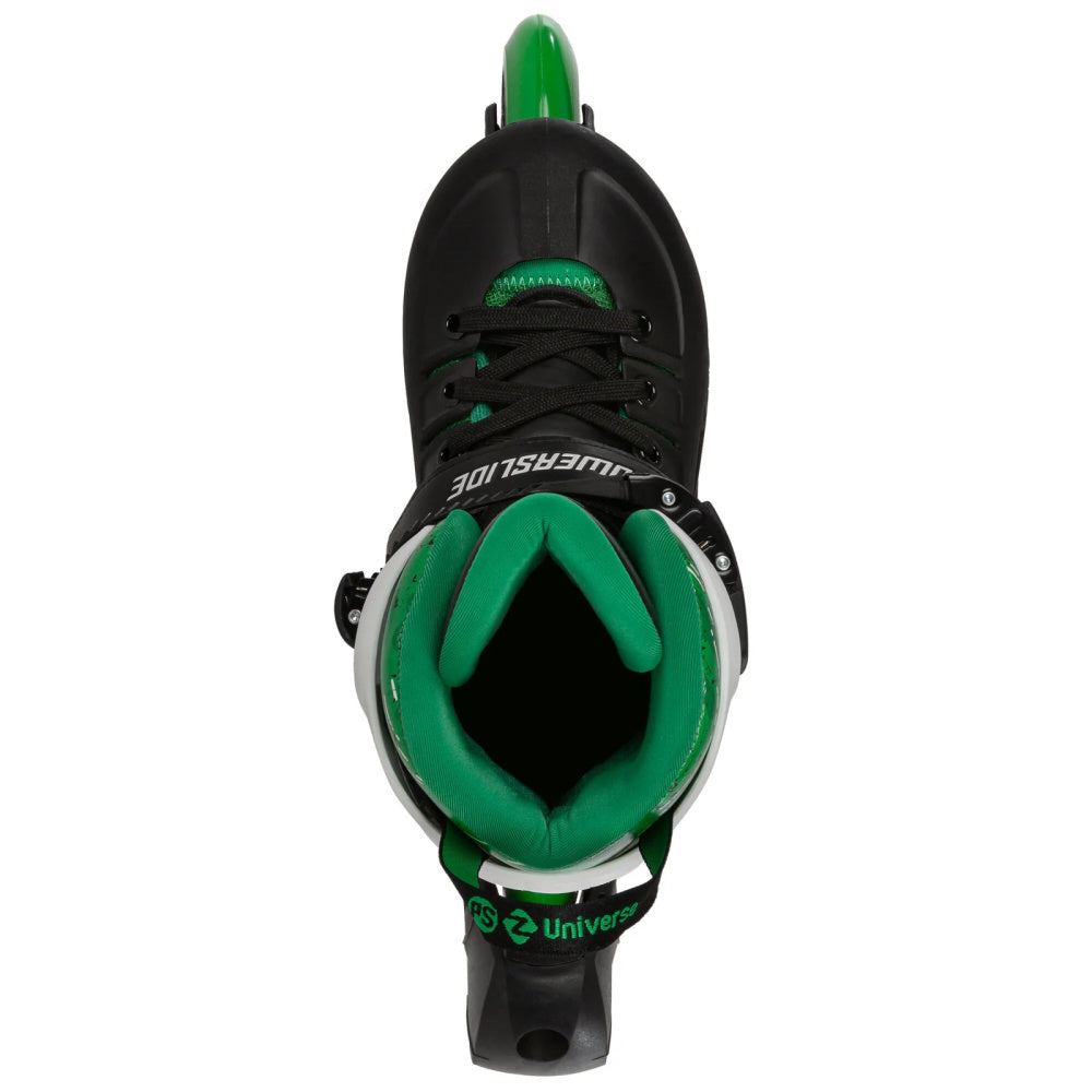 Powerslide-Phuzion-Universe-Adjustable-Inline-Skate-Green-Top-View